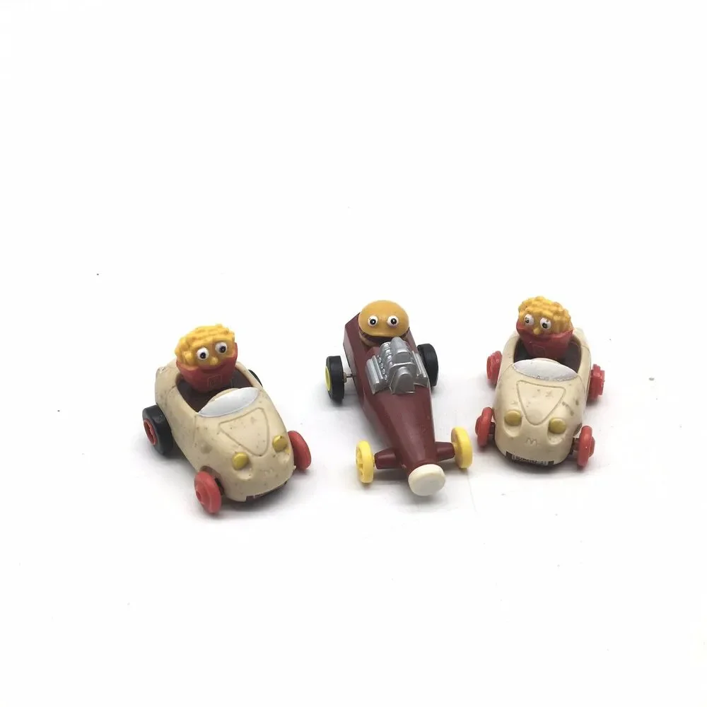 1989 McDonald's McDrive Thru Crew Pull Back Car Burger Ketchup Fries Potato Cars